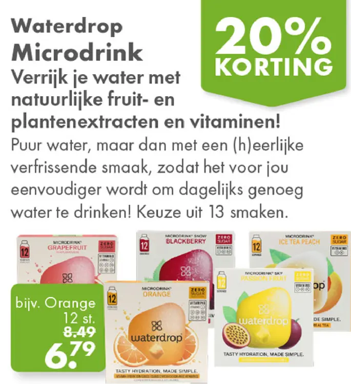 Aanbieding: Waterdrop Microdrink
