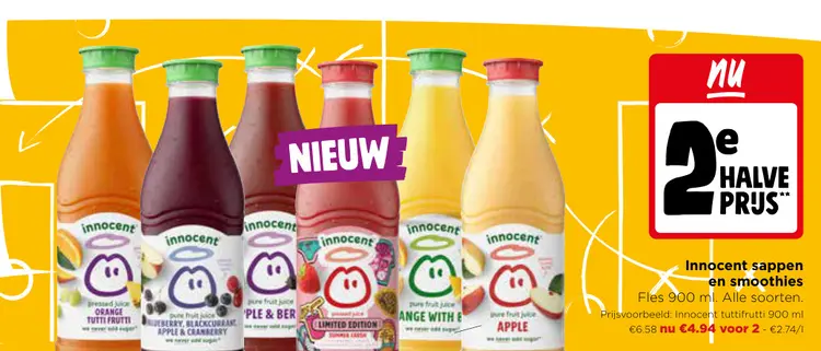 Promotie: Innocent sappen en smoothies