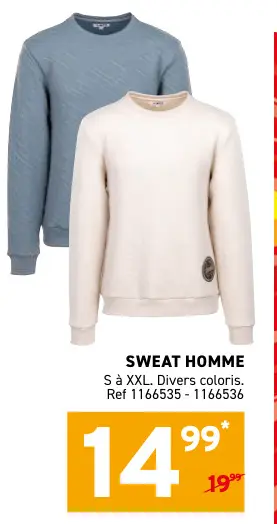 Offre: Sweat homme