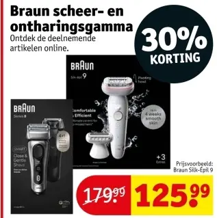 Promotie: Braun scheer- en ontharingsgamma