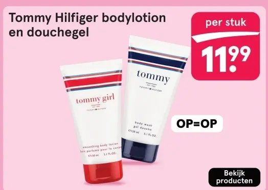 Aanbieding: Tommy Hilfiger bodylotion en douchegel