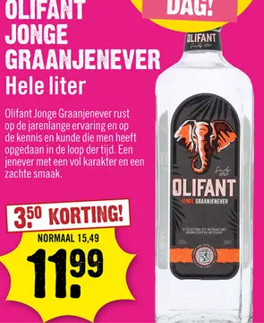 Aanbieding: Olifant Graanjenever 100 cl