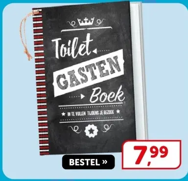 Aanbieding: Toilet Gasten Boek