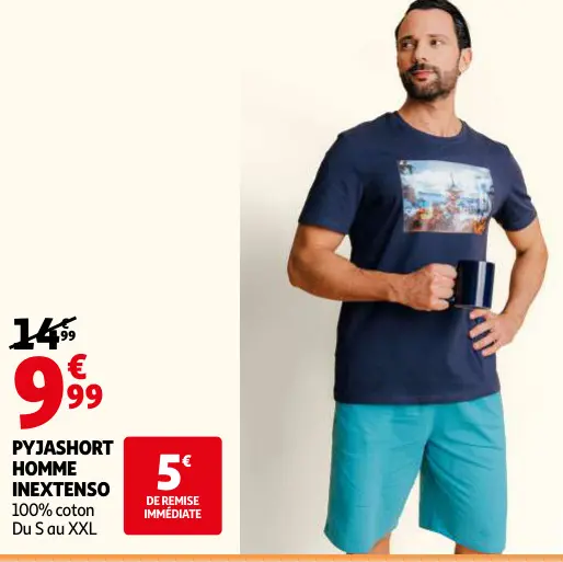 Offre: Pyjashort homme