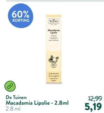 Aanbieding: Macadamia Lipolie