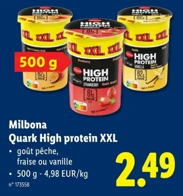 Offre: Quark High protein XXL