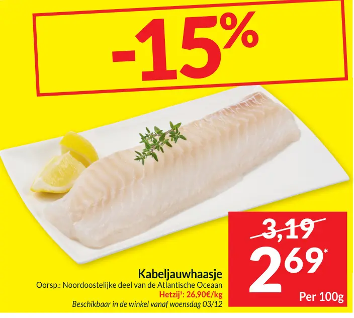 Promotie: Kabeljauwhaasje