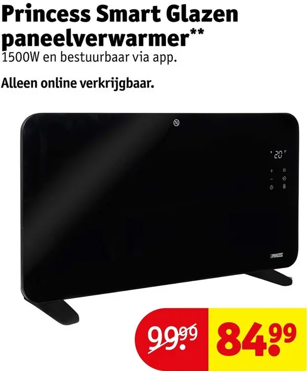 Aanbieding: Smart Glazen paneelverwarmer