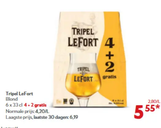Promotie: Tripel LeFort Blond