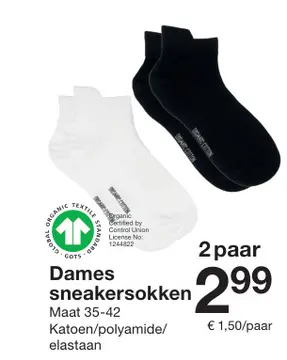 Aanbieding: Dames sneakersokken