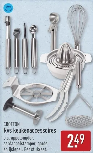 Aanbieding: Rvs keukenaccessoires