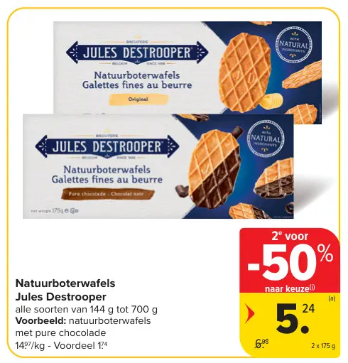 Promotie: Natuurboterwafels