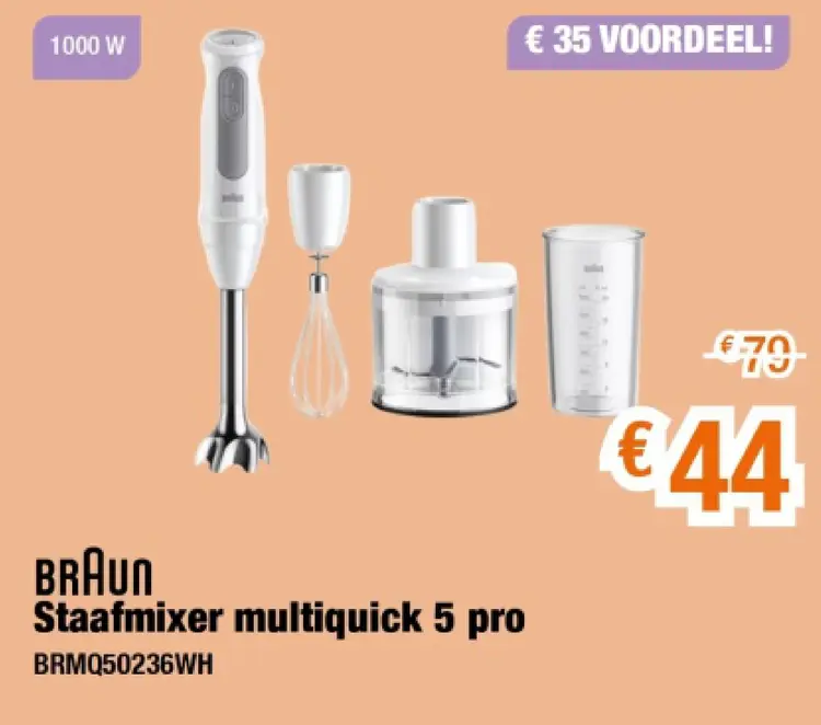 Promotie: Staafmixer multiquick 5 pro