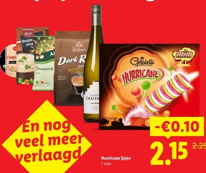 Aanbieding: Hurricane ijsjes