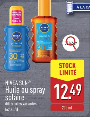 Offre: Huile ou spray solaire