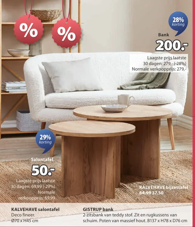 Aanbieding: KALVEHAVE salontafel