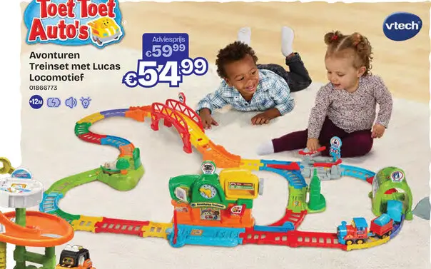 Aanbieding: Avonturen Treinset m/Lucas Locomotief