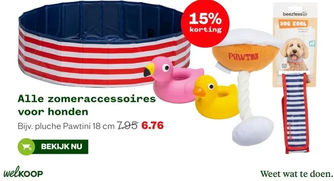 Aanbieding: Zomeraccessoires voor honden 