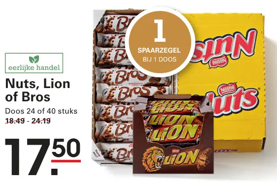 Aanbieding: Nuts, Lion of Bros