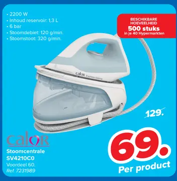 Aanbieding: Stoomcentrale SV4210CO