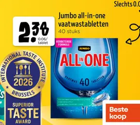 Promotie: All-in-one vaatwastabletten