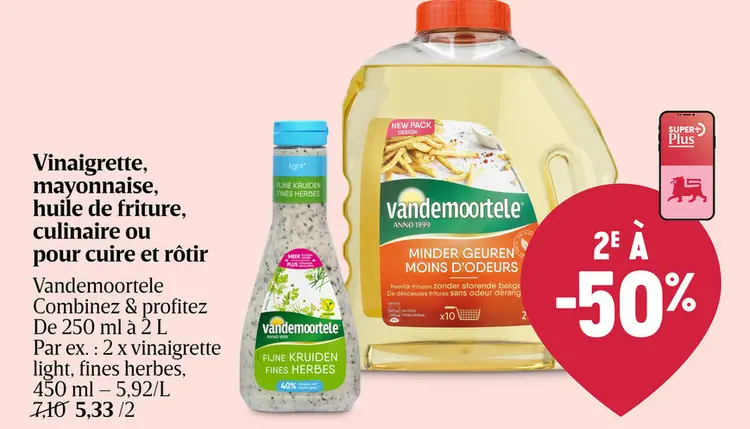 Offre: Vinaigrette, mayonnaise, huile de friture, cullinaire ou pour cuire et rotir