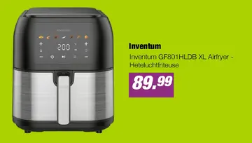 Aanbieding: Inventum GF801HLDB XL Airfryer - Heteluchtfriteuse