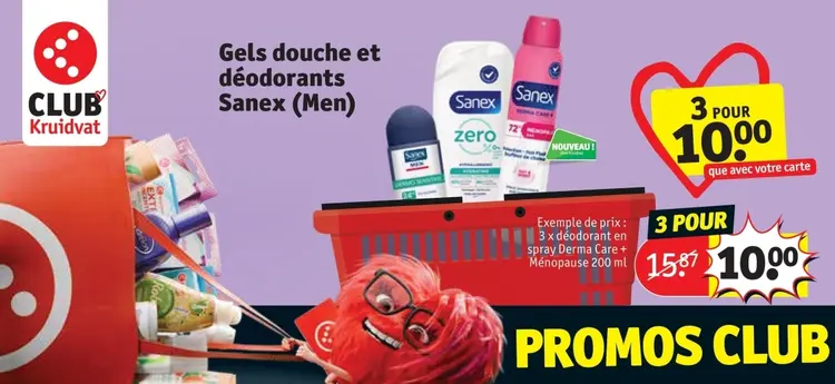 Offre: Gels douche et déodorants