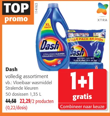 Promotie: Dash volledig assortiment