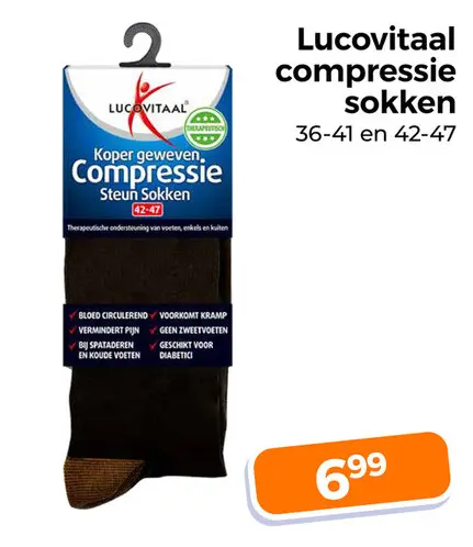 Aanbieding: Lucovitaal compressie sokken