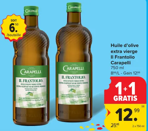 Offre: Huile d'olive extra vierge Il Frantolio
