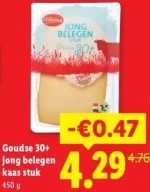 Aanbieding: Goudse 30+ jong belegen kaas stuk