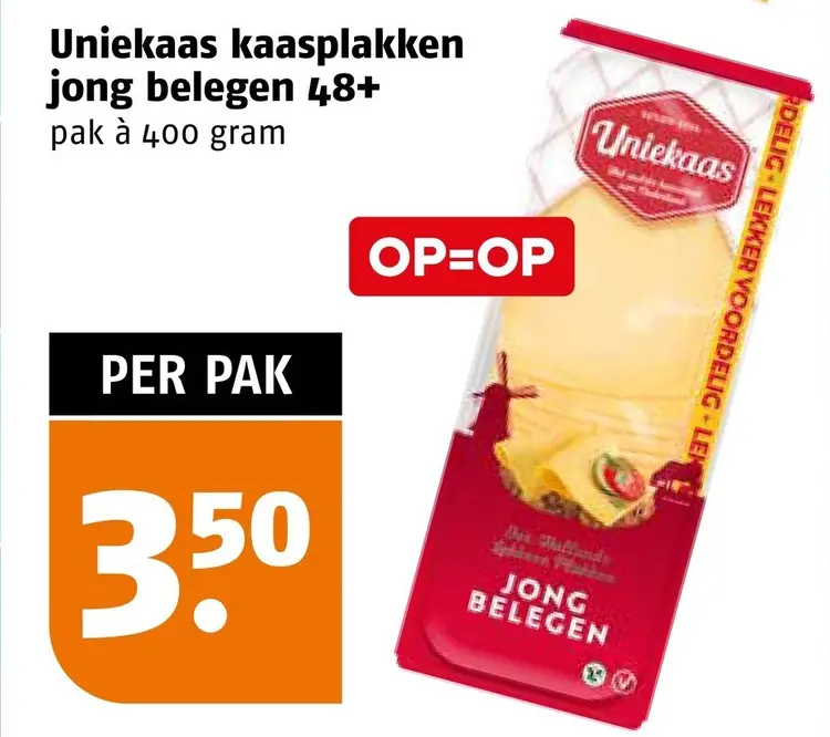 Aanbieding: Kaasplakken jong belegen 48+