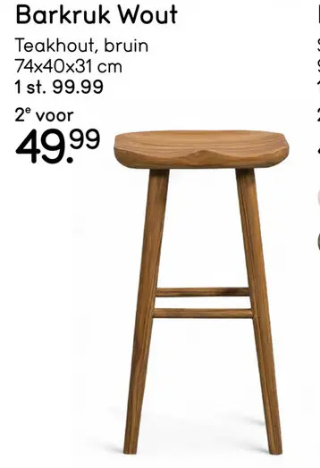Aanbieding: Barkruk Wout