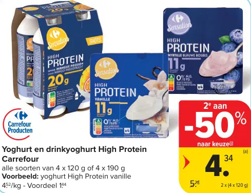 Promotie: Yoghurt en drinkyoghurt High Protein