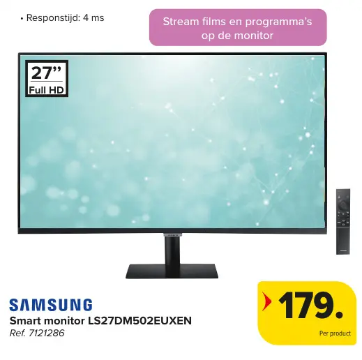 Promotie: Smart monitor LS27DM502EUXEN