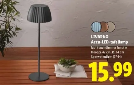 Aanbieding: Accu-LED-tafellamp