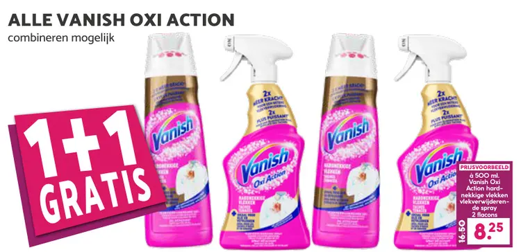 Aanbieding: Vanish Oxi Action hardnekkige vlekken vlekver