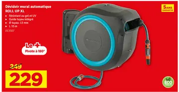 Aanbieding: Dévidoir mural automatique Roll Up XL 35 m GARDENA