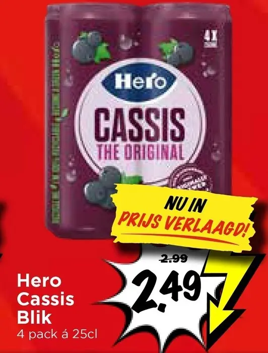Aanbieding: Cassis Blik