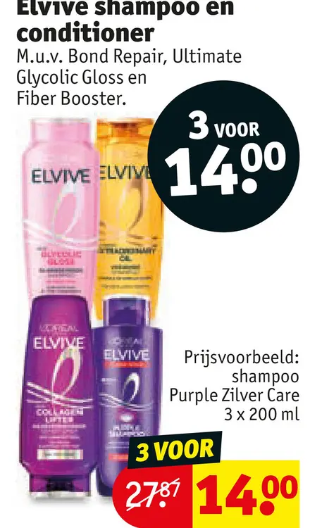 Aanbieding: Elvive shampoo en conditioner