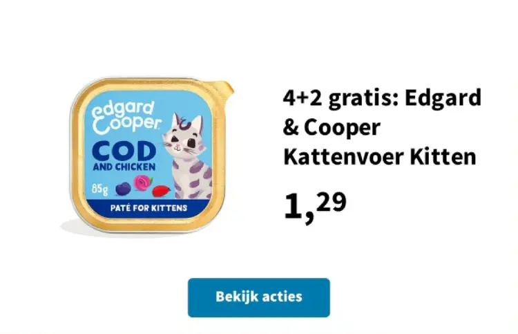 Promotie: Kattenvoer Kitten