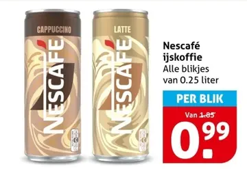 Aanbieding: Nescafé ijskoffie