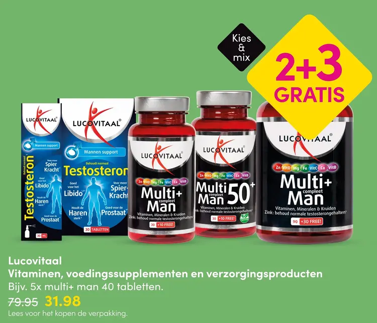 Aanbieding: Vitaminen, voedingssupplementen en verzorgingsproducten