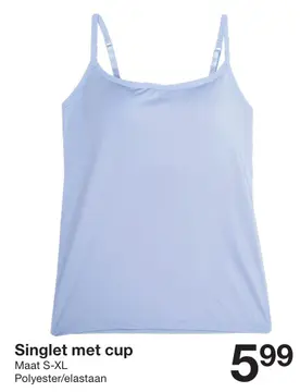 Aanbieding: Singlet met cup