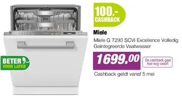 Aanbieding: Miele G 7293 SCVi Excellence Volledig Geïntegreerde Vaatwasser