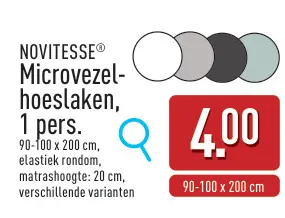 Promotie: Microvezel-hoeslaken