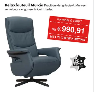 Aanbieding: Murcia relaxfauteuil