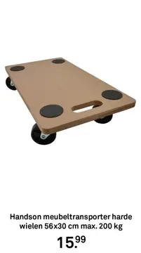 Aanbieding: Handson meubeltransporter harde wielen