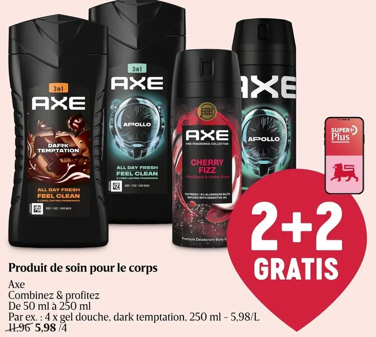 Offre: Produit de soin pour le corps Axe